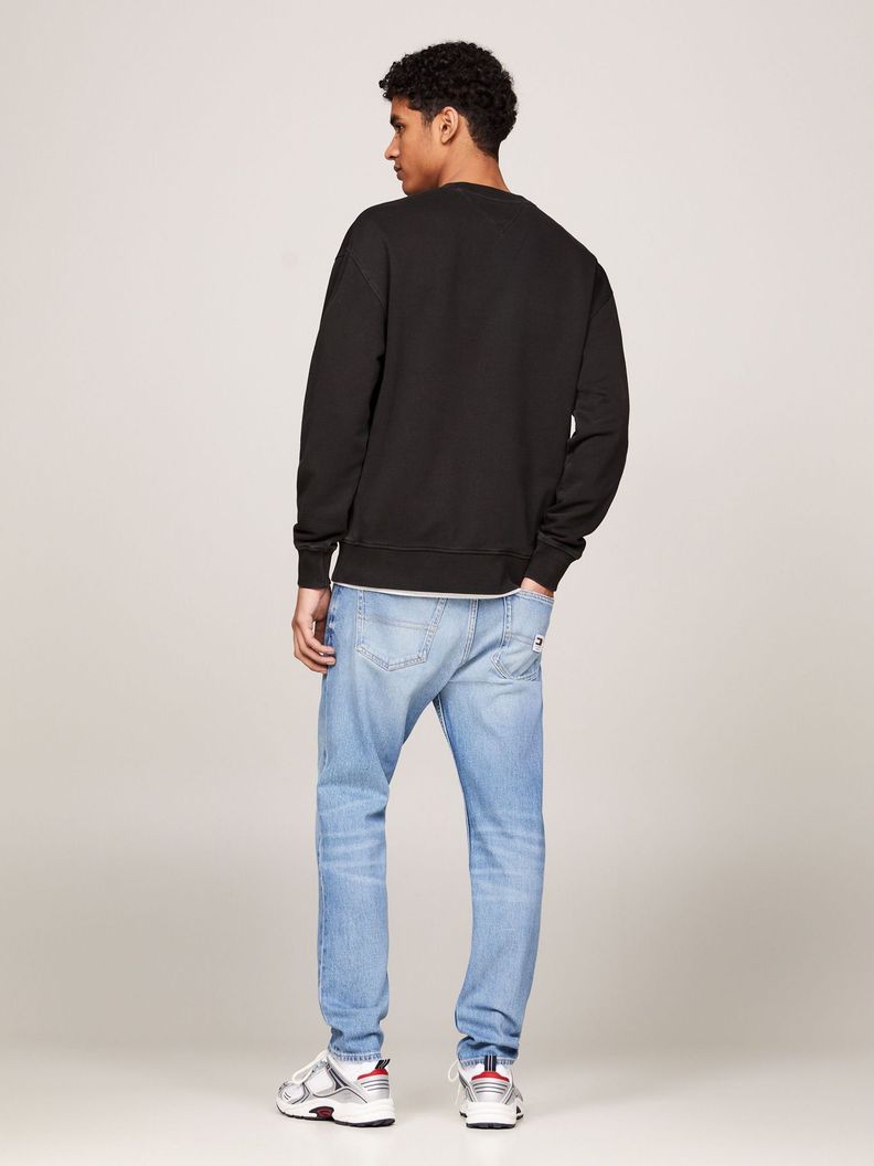 Polerón Con Logo Oversize Relaxed Negro Tommy Jeans-2