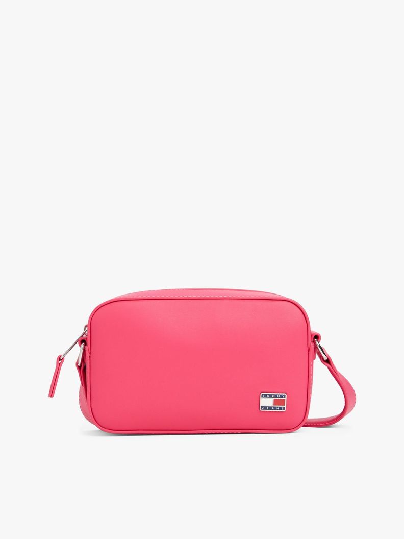 Cartera Con Insignia Del Logo Rosado