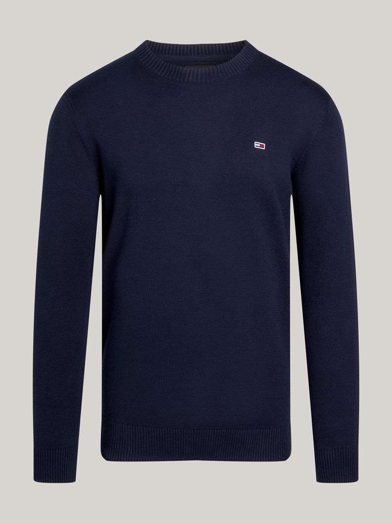 Sweater Essential Slim Fit Con Parche Azul Tommy Jeans-4