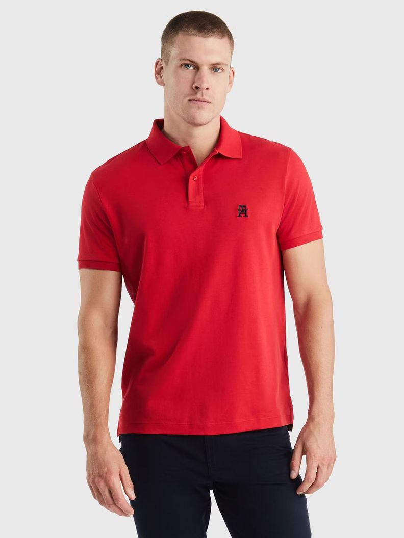 Polo Interlock Monogram Rojo XLG Tommy Hilfiger-0