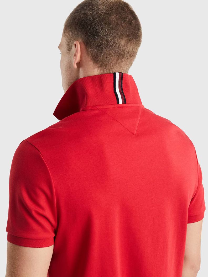 Polo Interlock Monogram Rojo XLG Tommy Hilfiger-2