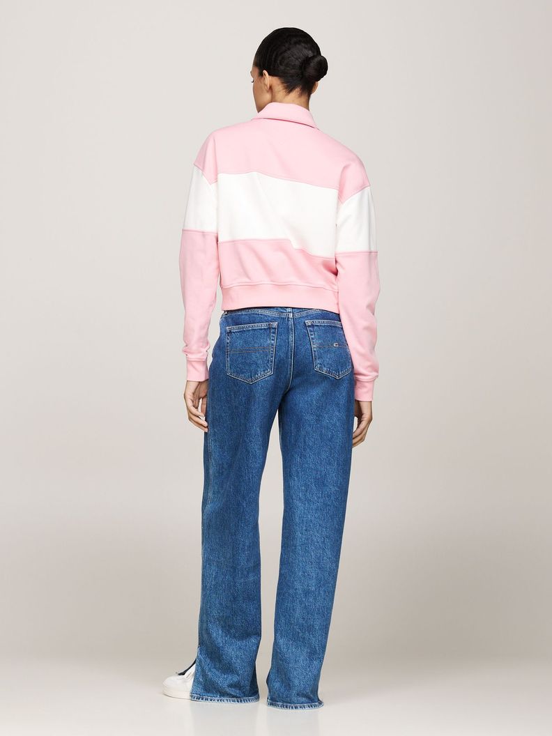 Sweater Relaxed Color Block Rosado Tommy Hilfiger-2