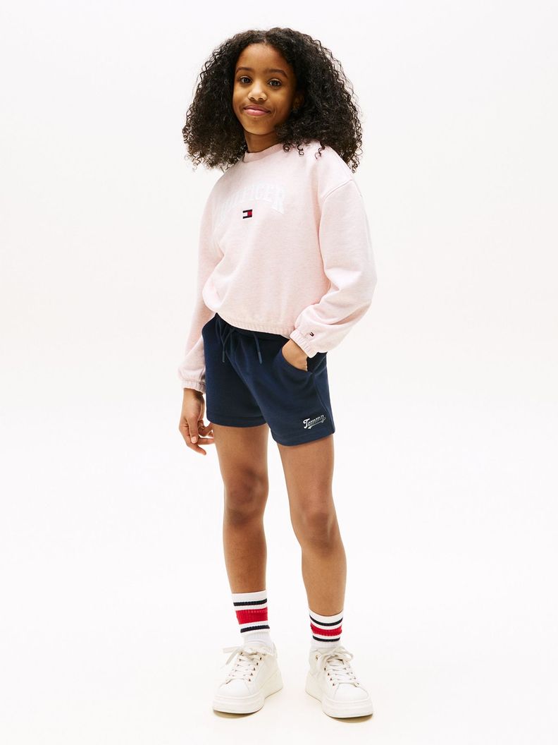 Shorts Con Logo Script Azul 4