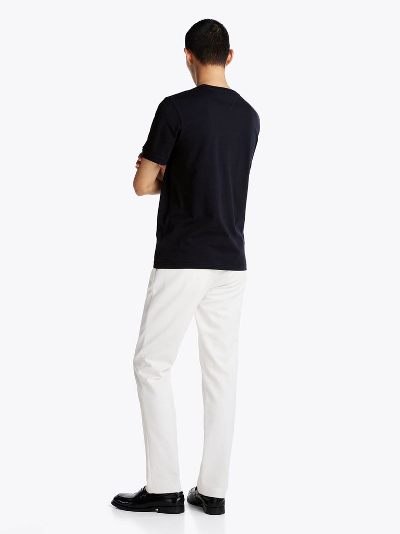 Polera Con Logo Flag Bordado Azul Tommy Hilfiger-2