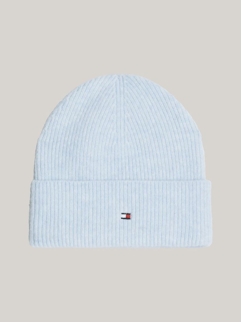 Beanie Essential Con Logo Celeste Tommy Hilfiger-0