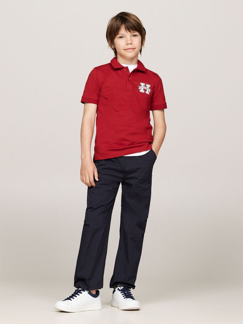 Polo De Corte Regular Con Logo Rojo Tommy Hilfiger-1