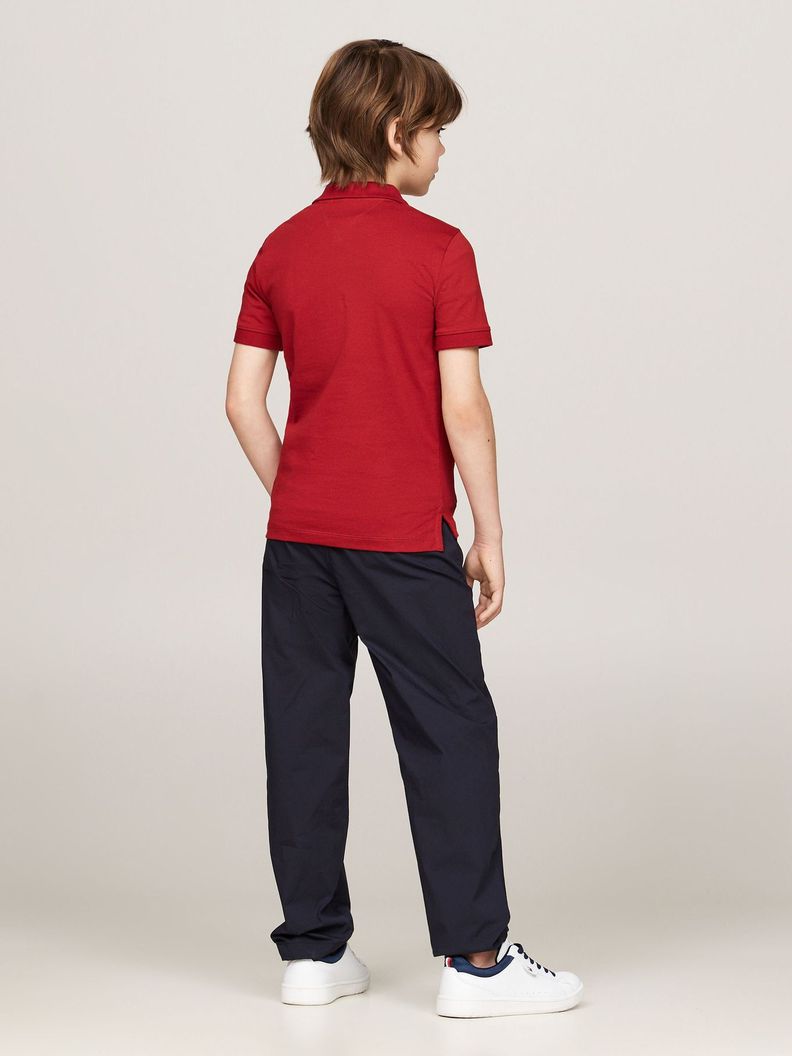 Polo De Corte Regular Con Logo Rojo Tommy Hilfiger-2