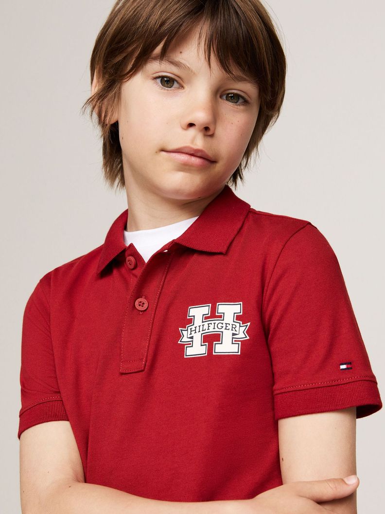 Polo De Corte Regular Con Logo Rojo Tommy Hilfiger-3