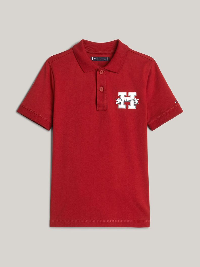Polo De Corte Regular Con Logo Rojo Tommy Hilfiger-4