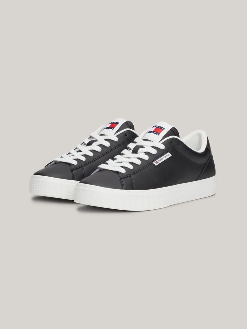 Zapatillas Cuero Cupsole Metallic Negro Tommy Hilfiger-0
