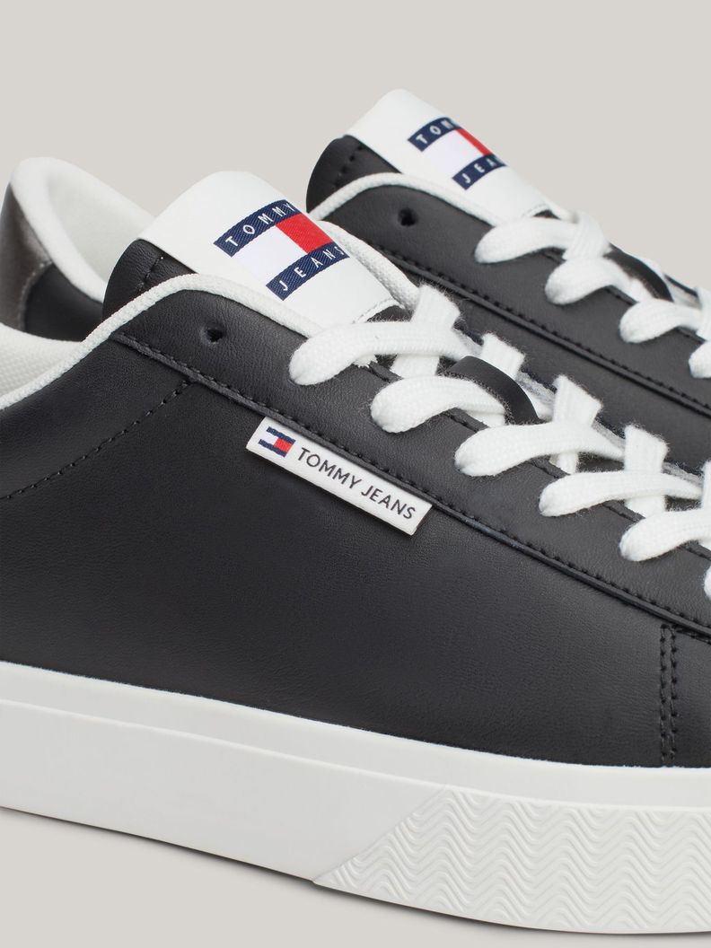 Zapatillas Cuero Cupsole Metallic Negro Tommy Hilfiger-6
