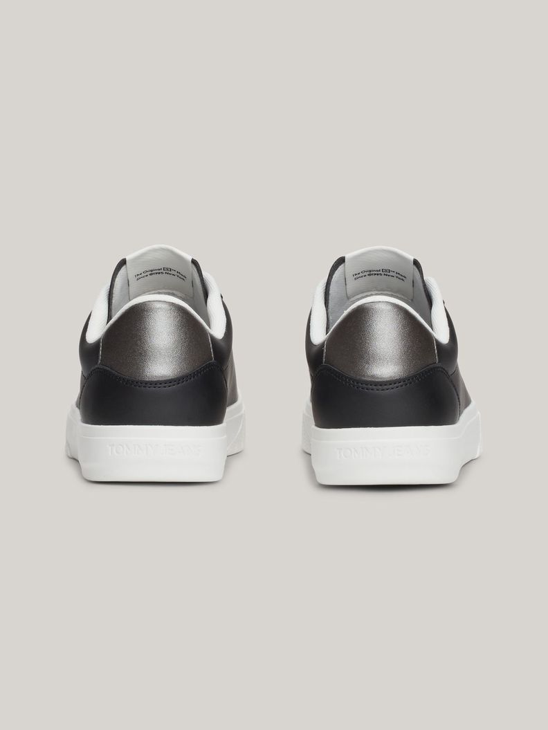 Zapatillas Cuero Cupsole Metallic Negro Tommy Hilfiger-7