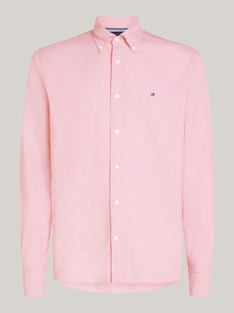 Camisa Oxford Heritage Regular Fit Rosado Tommy Hilfiger-4