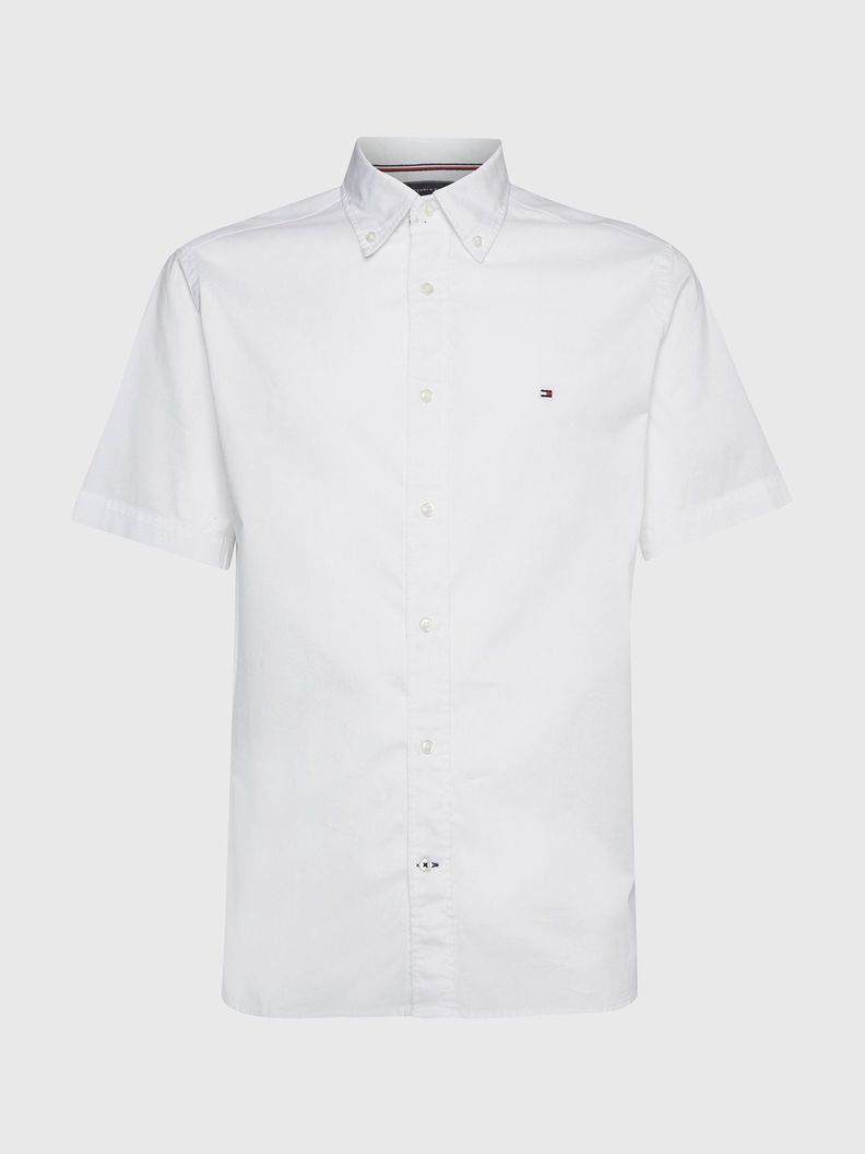 Camisa Flex Poplin Regular Fit Blanco Tommy Hilfiger-4