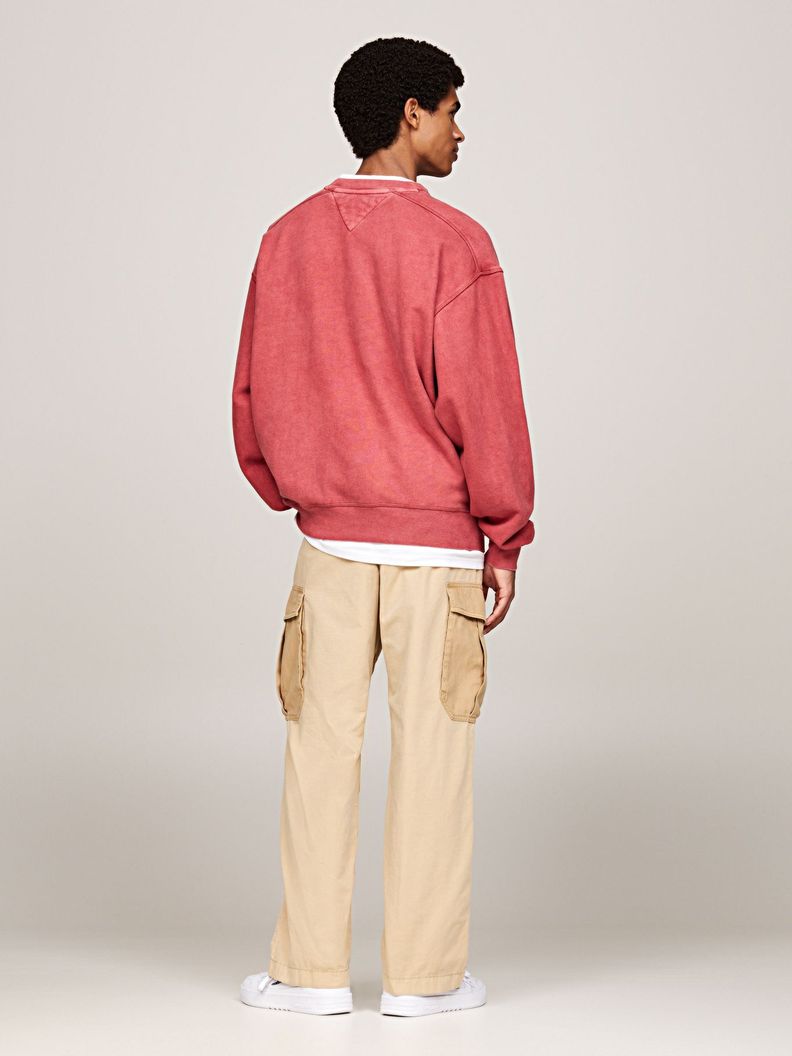 Polerón Relaxed Varsity Lavado IT Rosado Tommy Hilfiger-2