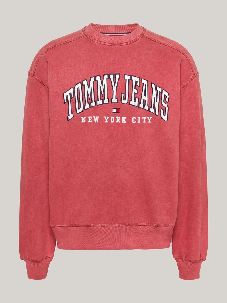 Polerón Relaxed Varsity Lavado IT Rosado Tommy Hilfiger-4