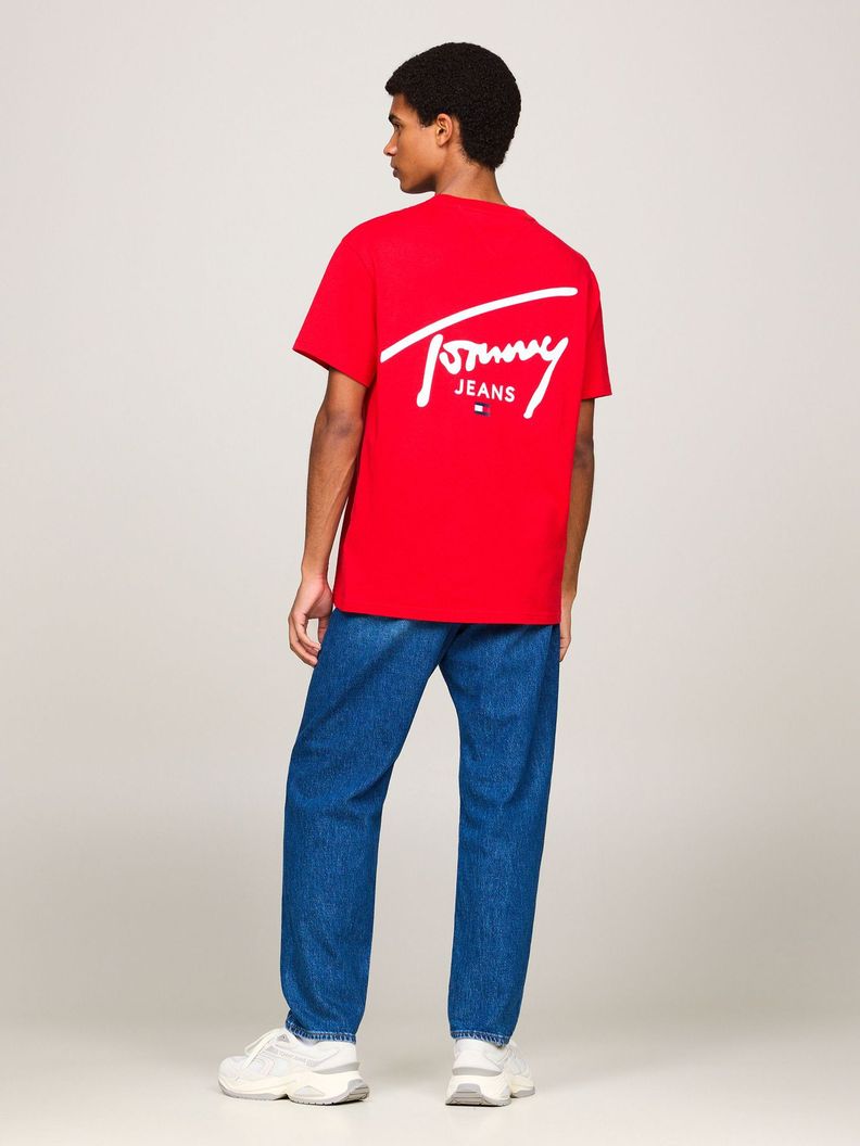Polera Con Logo Signature Rojo Tommy Jeans-2