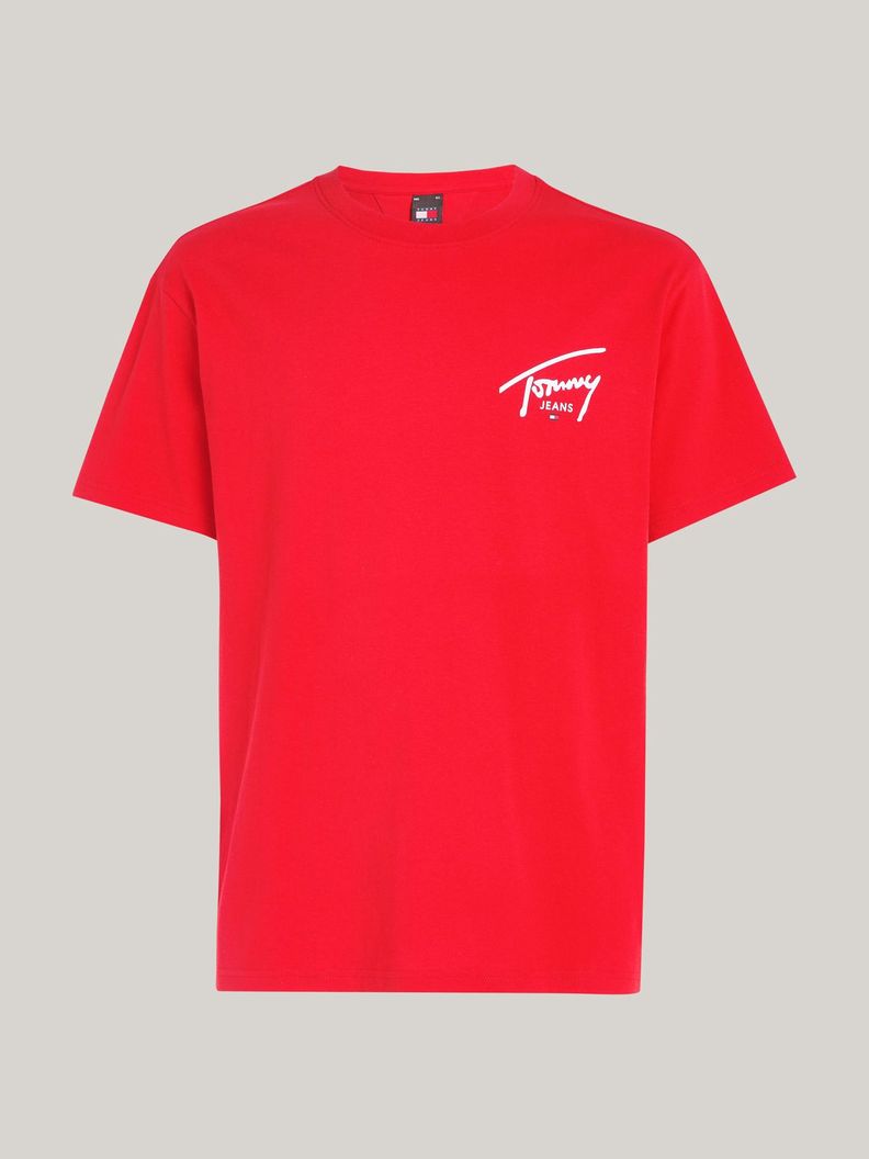 Polera Con Logo Signature Rojo Tommy Jeans-4