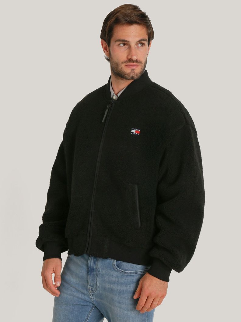 Polerón Estilo Bomber Con Logo Negro Tommy Hilfiger-0