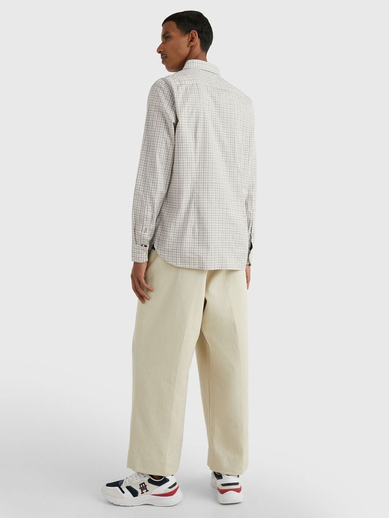 Camisa Natural Soft Slim Fit Beige Tommy Hilfiger-2