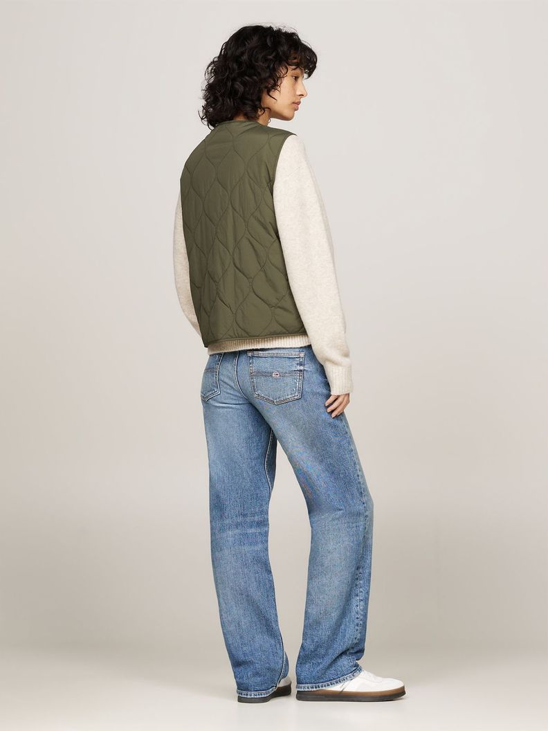 Chaqueta Vest Quilted Con Logo Verde Tommy Hilfiger-2
