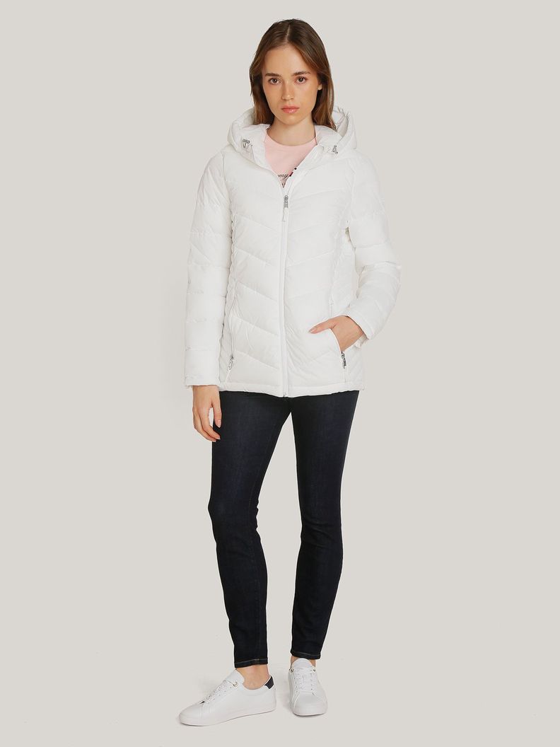 Parka Packable So Acolchada Gorro Blanco Tommy Hilfiger-1