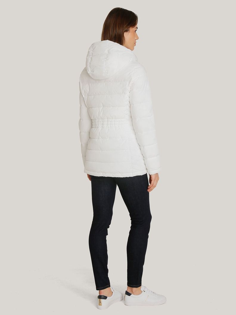 Parka Packable So Acolchada Gorro Blanco Tommy Hilfiger-2