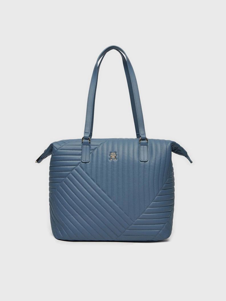 Tote Poppy Reform Con Logo Celeste Tommy Hilfiger-0