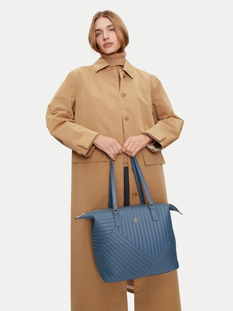 Tote Poppy Reform Con Logo Celeste Tommy Hilfiger-1