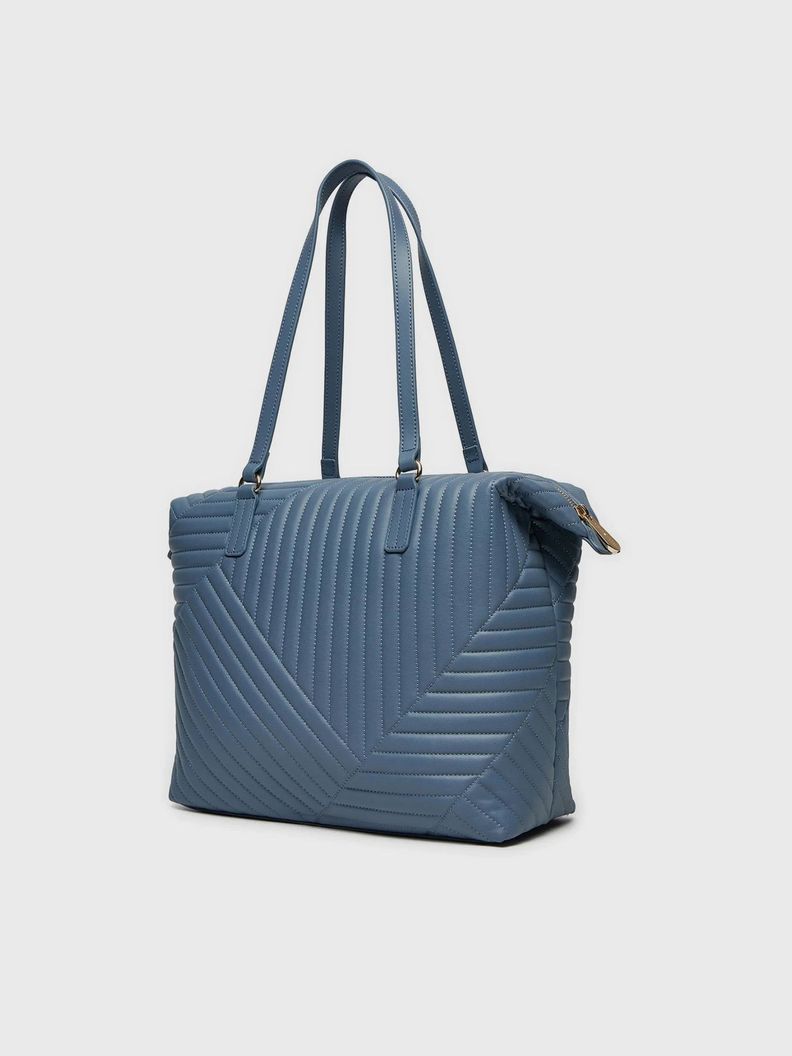 Tote Poppy Reform Con Logo Celeste Tommy Hilfiger-4