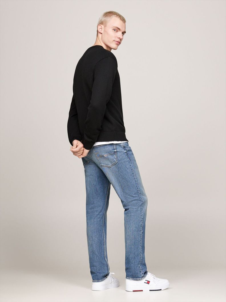 Sweater Con Logo De Parche Negro Tommy Hilfiger-2