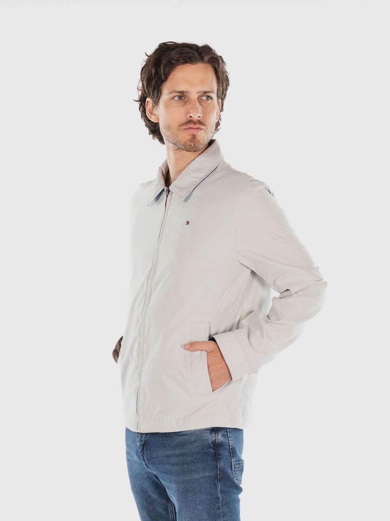Chaqueta Classic Laydown Con Logo Gris Tommy Hilfiger-0