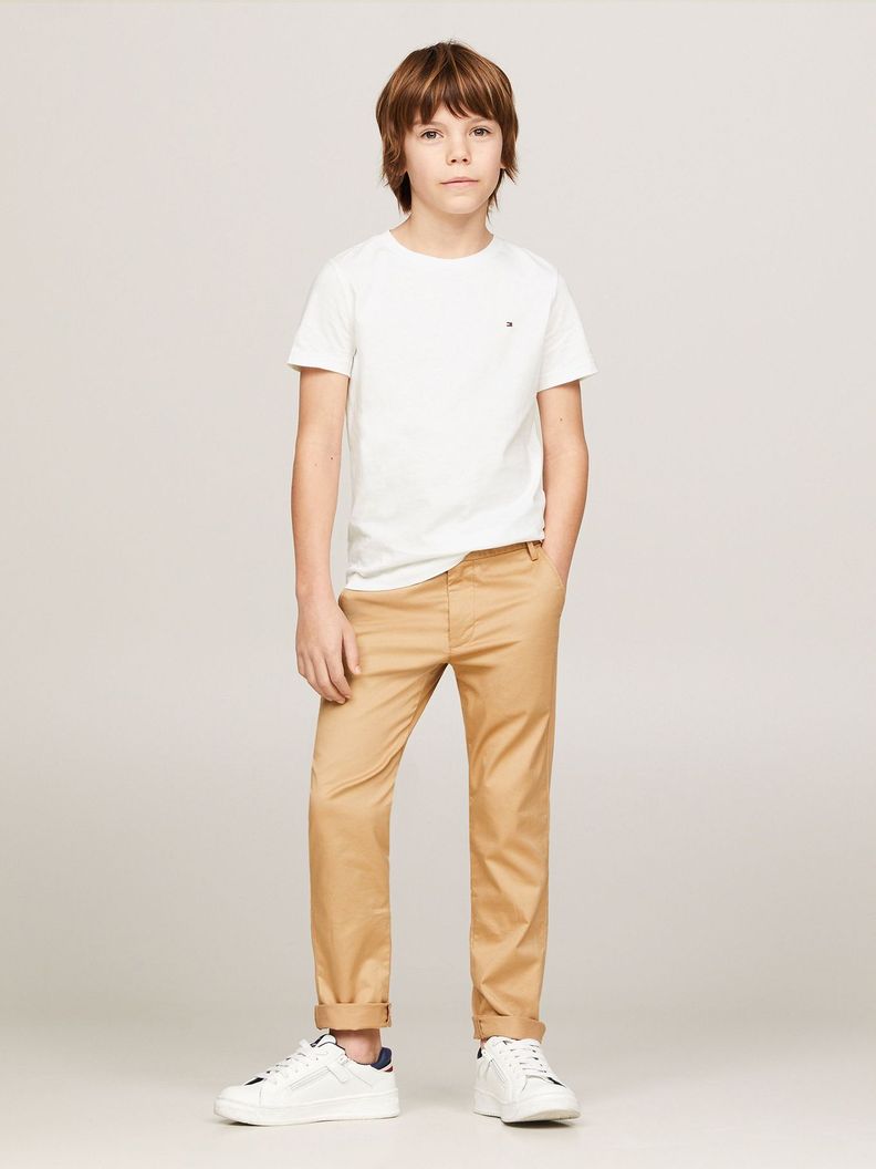 Polera De Niños Essential C-Neck Blanco Tommy Hilfiger-1