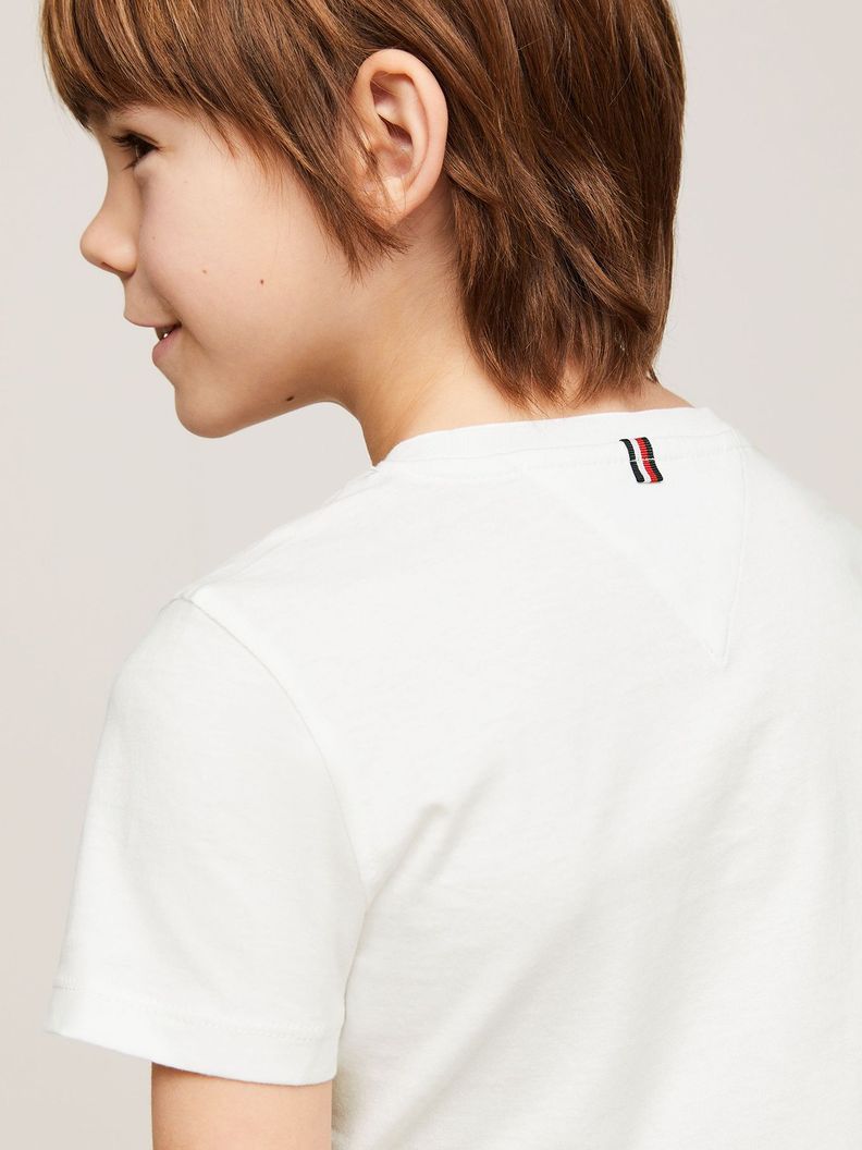 Polera De Niños Essential C-Neck Blanco Tommy Hilfiger-3