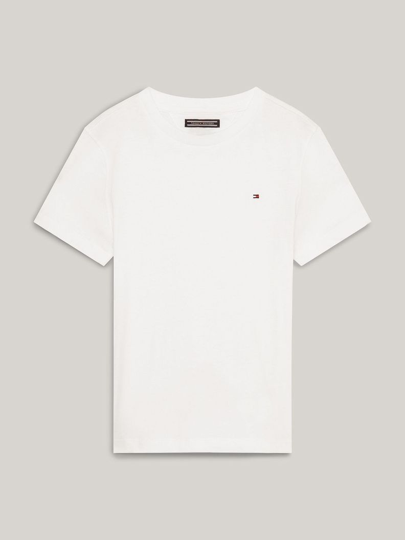 Polera De Niños Essential C-Neck Blanco Tommy Hilfiger-4