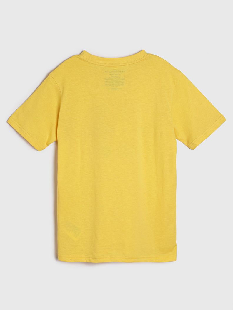 Polera De Niño Signature Logo Amarillo Tommy Hilfiger-1
