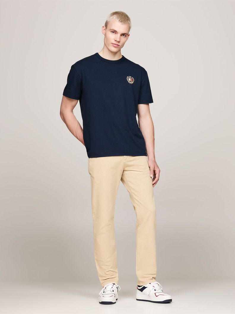 Polera Crest Flag Logo Azul Tommy Hilfiger-1