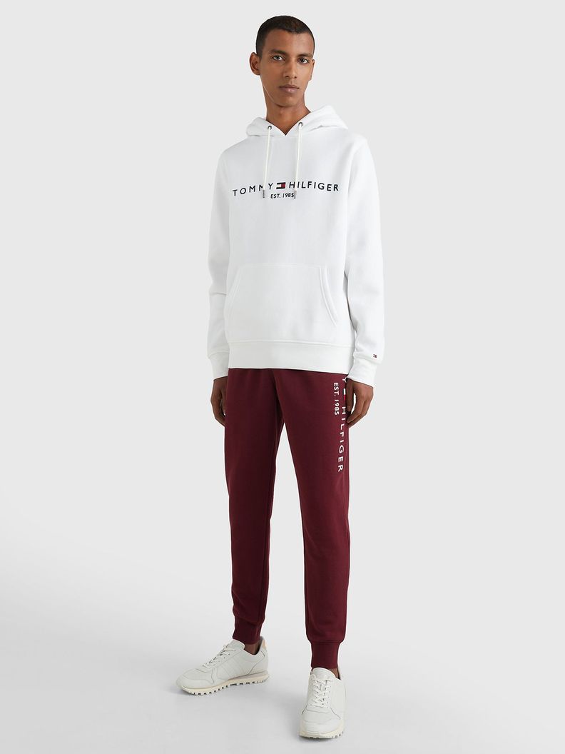 Polerón Hoodie Essential Logo Blanco Tommy Hilfiger-1