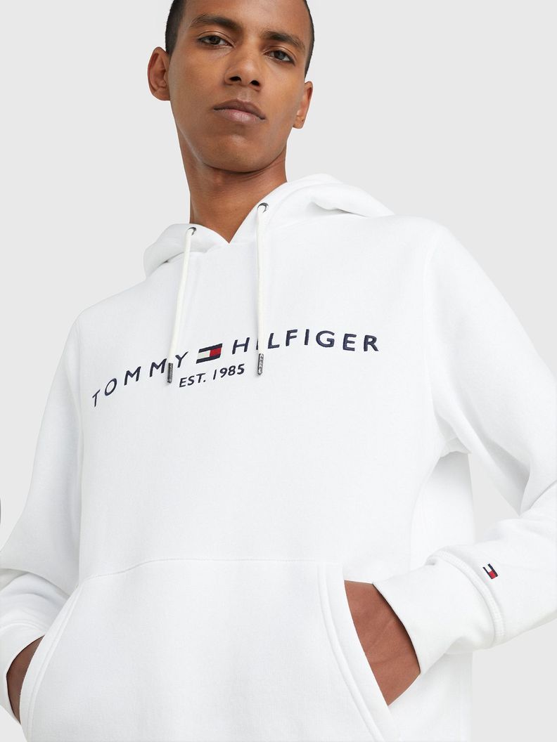 Polerón Hoodie Essential Logo Blanco Tommy Hilfiger-3