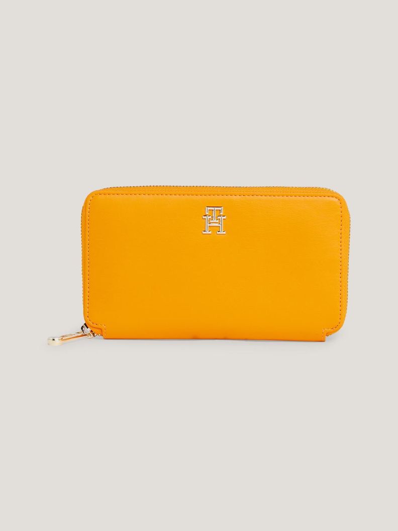 Billetera Iconic Con Cierre Naranjo Tommy Hilfiger-0