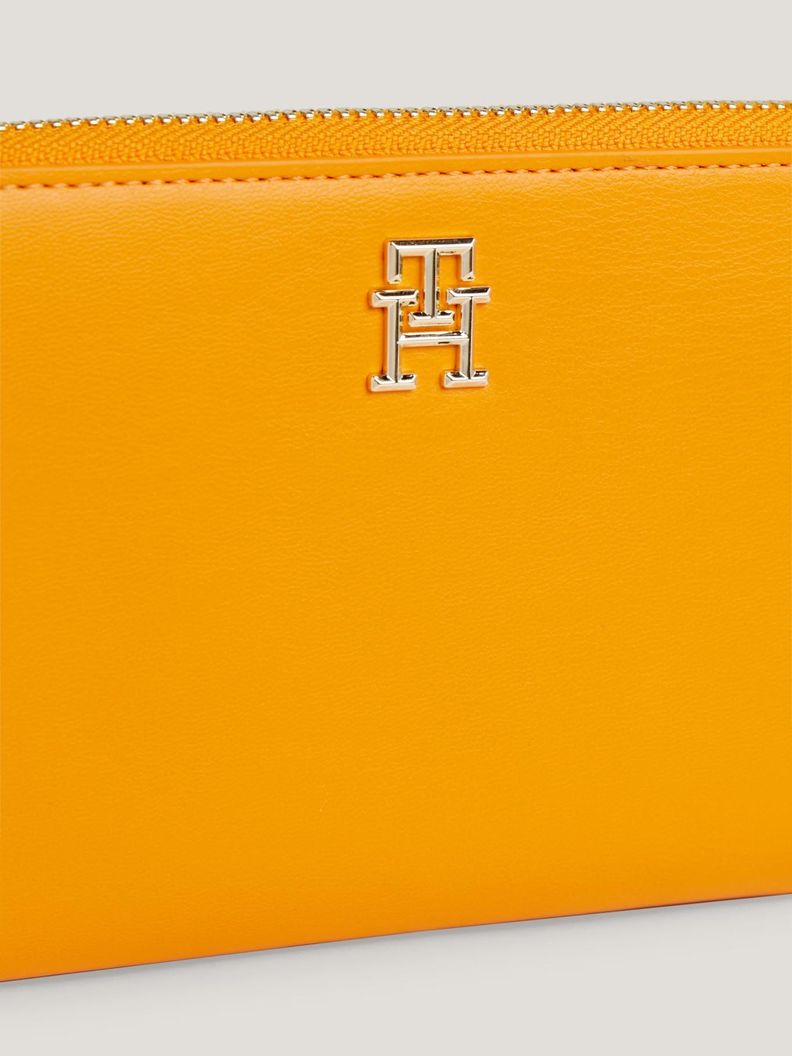 Billetera Iconic Con Cierre Naranjo Tommy Hilfiger-2