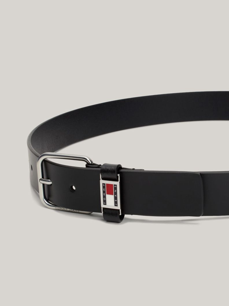 Cinturón Scanton De Cuero Con Logo Negro Tommy Hilfiger-2