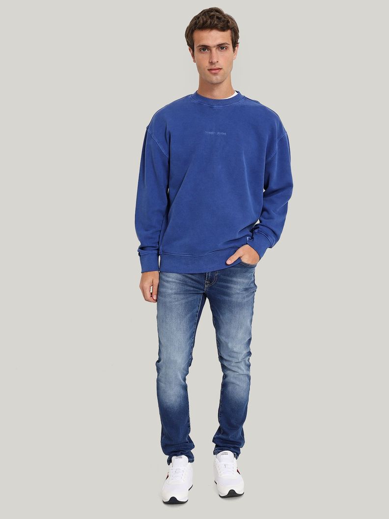 Polerón Classics Con Cuello Redondo Azul Tommy Jeans-1