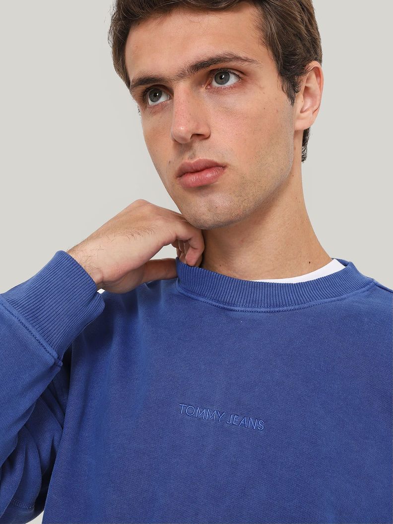 Polerón Classics Con Cuello Redondo Azul Tommy Jeans-3