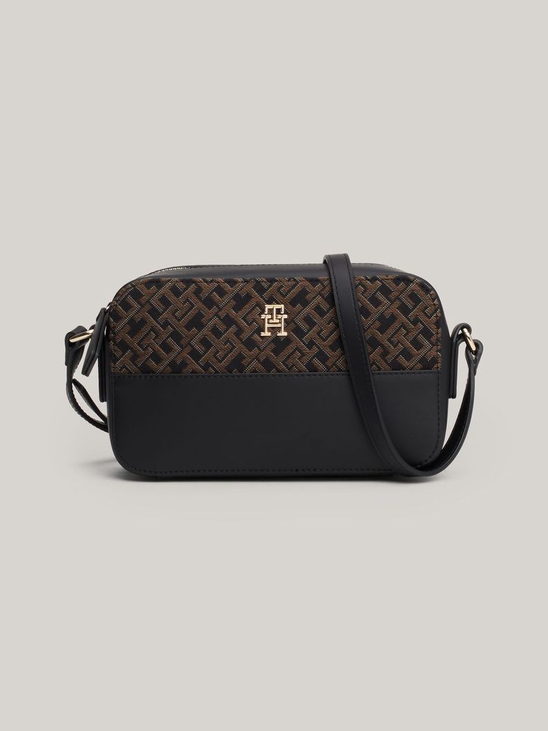 Bandolera Jacquard Monogram Negro Tommy Hilfiger-0