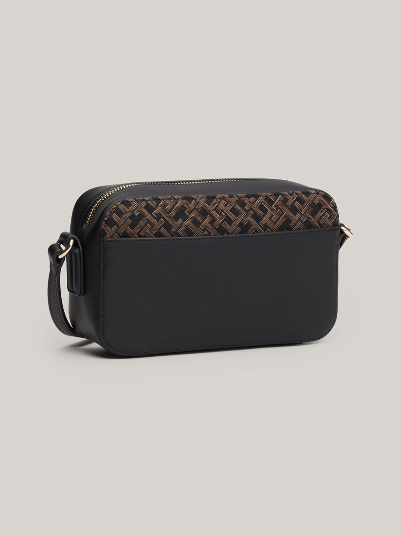 Bandolera Jacquard Monogram Negro Tommy Hilfiger-1