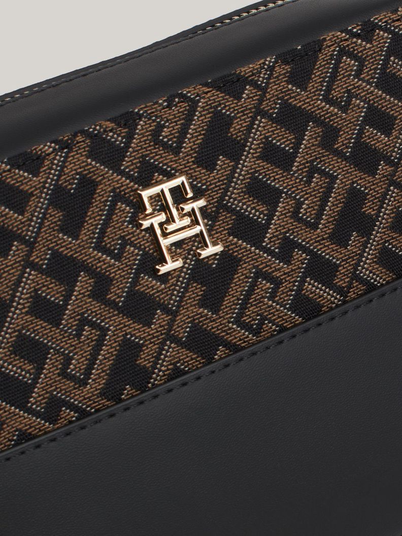 Bandolera Jacquard Monogram Negro Tommy Hilfiger-2