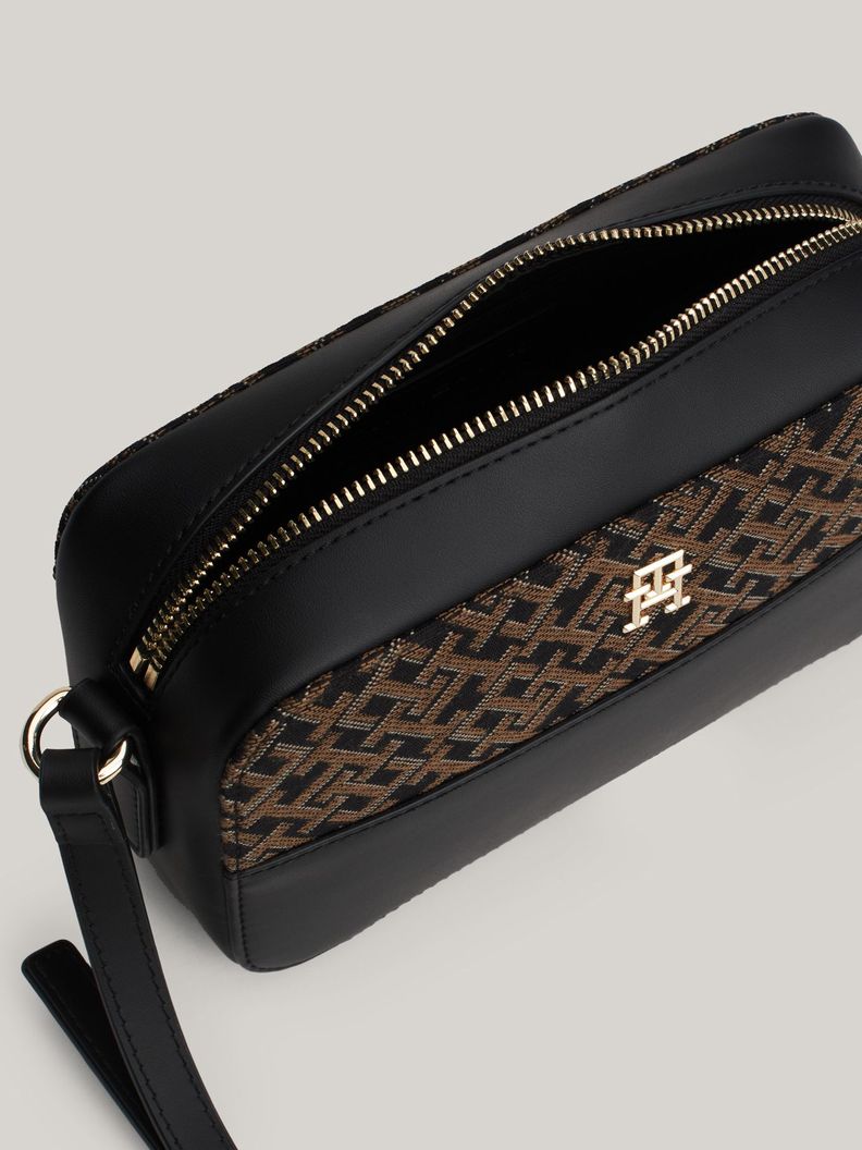 Bandolera Jacquard Monogram Negro Tommy Hilfiger-3