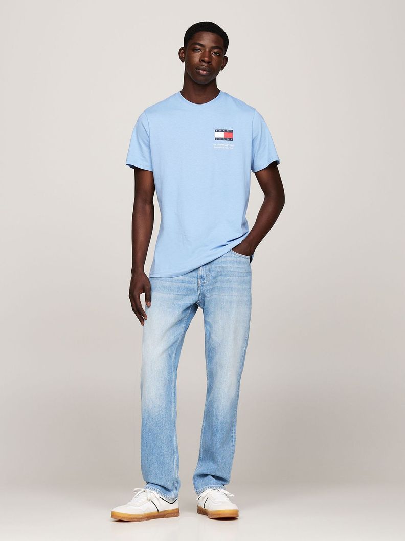 Polera Essential Con Logo Celeste Tommy Jeans-1