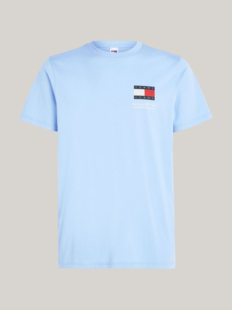 Polera Essential Con Logo Celeste Tommy Jeans-4